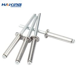 30/50pcsPopRivetsAluminiumM2.4M3.2M4M4.8DomeHeadBlindRivetsSteelShankMandrelExhaustRivets