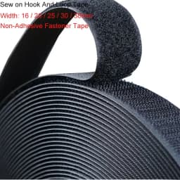5Meter Sew on Hook And Loop Tape Non-Adhesive Fastener Tape Back Nylon Strips Fabric Fastener Sewing Accessorie 16/20/25/30/38mm
