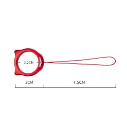 Super Light Aluminum Alloy Cute Finger Ring Phone Lanyards Strap Keychain Lanyard for Keys