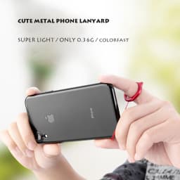 Super Light Aluminum Alloy Cute Finger Ring Phone Lanyards Strap Keychain Lanyard for Keys