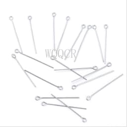 100pcs Real Pure Solid 925 Sterling Silver Needle Pins for DIY Jewelry Making Findings Earring Necklace Connector Part Base