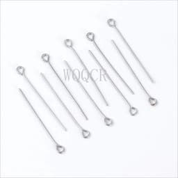 100pcs Real Pure Solid 925 Sterling Silver Needle Pins for DIY Jewelry Making Findings Earring Necklace Connector Part Base