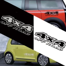 4X4 Off-road 4 Wheel Drive Car Stickers Styling Reflective Carved Door Trunk SUV Sticker Decal Racing Tuning