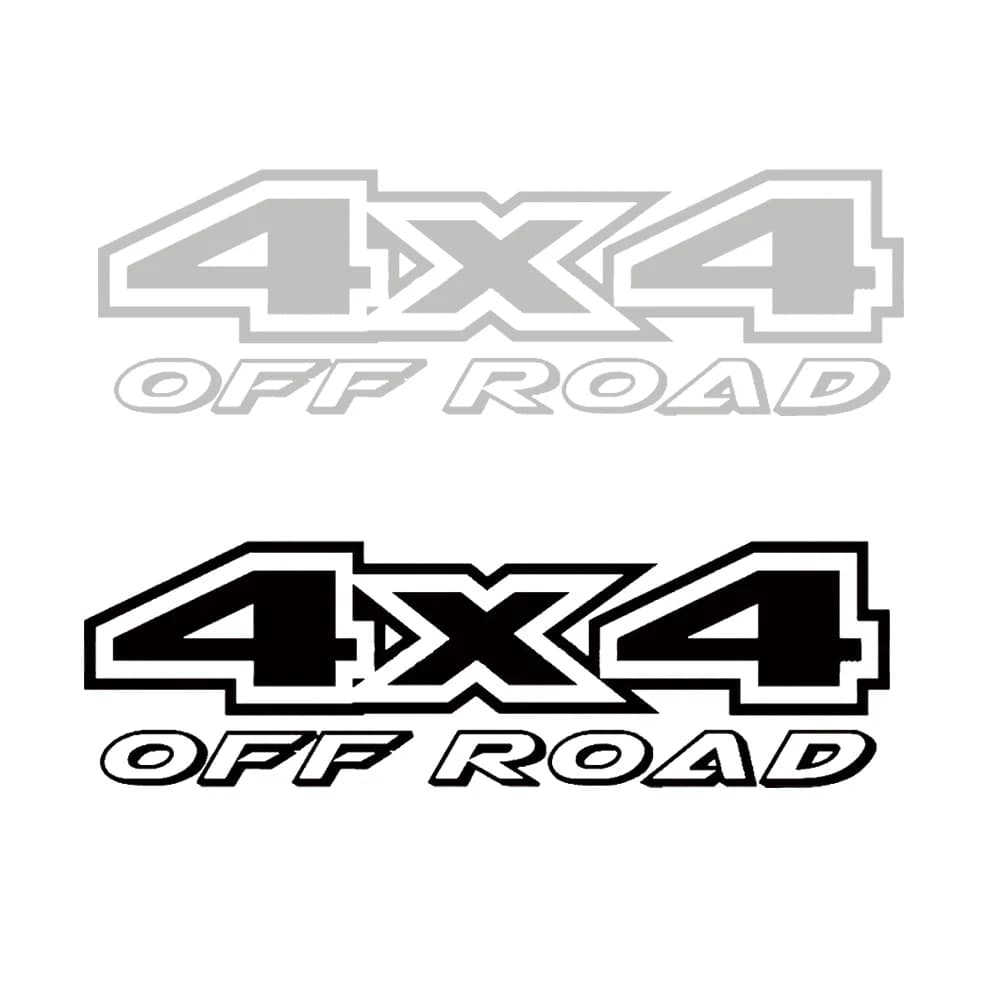 4X4 Off-road 4 Wheel Drive Car Stickers Styling Reflective Carved Door Trunk SUV Sticker Decal Racing Tuning