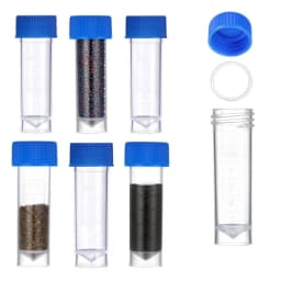 25/50Pcs 1-10ml Plastic Test Tubes Vials Sample Container Powder Craft Screw Cap Bottles for Office School Chemistry Supplies
