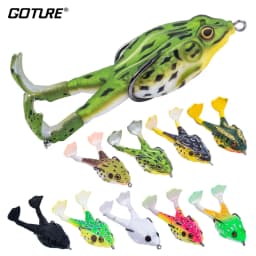 Frog Soft Bait Lure Fishing Tackle Weights 8.4-16.6g Rotating Silicone Double Hooks Bait Floating Topwater Lures Pesca Pike Fish