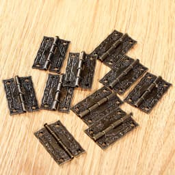 10pcs Antique Bronze Cabinet Door Hinge for DIY Box Furniture Hinges With Screws 4 Holes Home Accessory 36*23mm