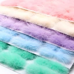 5pcs Real Natural Mink Pompon Bowknot 2*6cm Fur Pompom Balls Bow Tie Fluffy Pompones for Diy Jewelry Craft Supplies Accessories