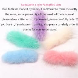 5pcs Real Natural Mink Pompon Bowknot 2*6cm Fur Pompom Balls Bow Tie Fluffy Pompones for Diy Jewelry Craft Supplies Accessories