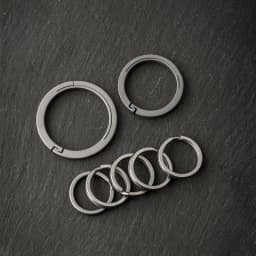 Real TC4 Titanium Alloy Key Ring EDC Keychain Rope Drop Hanging Buckle Men Women High-Quality Car Key Chain Connection Carbine