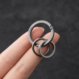 Real TC4 Titanium Alloy Key Ring EDC Keychain Rope Drop Hanging Buckle Men Women High-Quality Car Key Chain Connection Carbine
