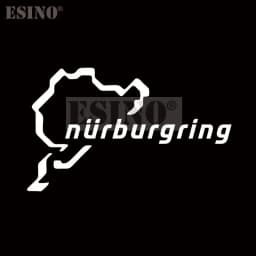 Car Styling Creative Funny Fashion Decal Nurburgring Motor Sport Racing Road PVC 3D Carving Sticker Whole Body Film Vinyl