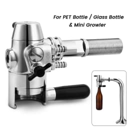 Lock Clamp Ring Adapter for No-foam Bottle Filling Device, for Crown Glass Bottle, PET Bottle