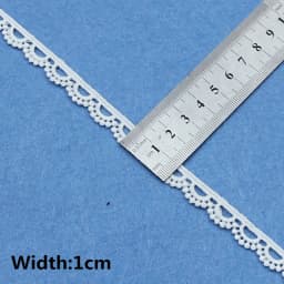 5yards White Cotton Embroidered Lace Trim Ribbons Fabric DIY Sewing Handmade Craft Materials Clothes Home Decoration