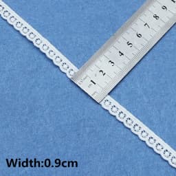5yards White Cotton Embroidered Lace Trim Ribbons Fabric DIY Sewing Handmade Craft Materials Clothes Home Decoration