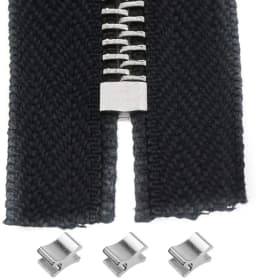 10/24/123Pcs Metal Zipper Head Sliders Retainer Insertion Pin Zipper Top Stopper Ends for Coat Jacket Clothes Repair Kit