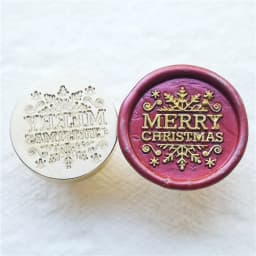 Greeting Stamp with Love Thank You Happy Birthday Christmas Handmade Wax Seal Stamp Retro Antique Sealing Wax Baby Friend Gifts
