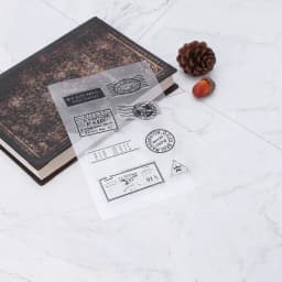 PVC Transparent Stamps Badges Postmarks Seal Cute Patterns DIY Scrapbook Photo Album Card Decor
