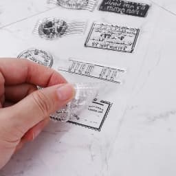 PVC Transparent Stamps Badges Postmarks Seal Cute Patterns DIY Scrapbook Photo Album Card Decor