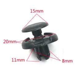 50Pcs Plastic Rivets Auto Fasteners Clips For Honda Accord Civic CR-V Acura RSX MDX NSX TSX TL Bumper Fender Clips 91512-SX0-003