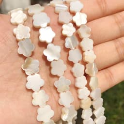 Natural White Flower Plum Shell Mother Of Pearl Loose Spacer Beads for Jewelry Making DIY Handmade Bracelet Necklace 6 8 10mm