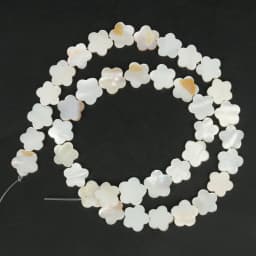 Natural White Flower Plum Shell Mother Of Pearl Loose Spacer Beads for Jewelry Making DIY Handmade Bracelet Necklace 6 8 10mm
