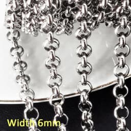 1meter Stainless Steel Chains for Jewelry Making DIY Rolo Cable Link Chain Necklace Bracelet Handmade Accessories Wholesale