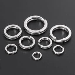 10-20pcs/lot 316 Stainless Steel Keyring Double Split Ring Key Ring For Key Chain Keychain Diy Jewelry Making Sleutelhanger