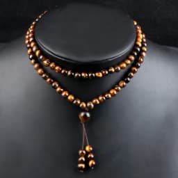 108 Wooden Beads Bracelet 6mm Natural Tiger Eye Stone Malachite Men Necklace Meditation Prayer Wrap Bangles Fashion Jewelry Gift