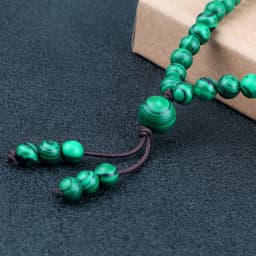 108 Wooden Beads Bracelet 6mm Natural Tiger Eye Stone Malachite Men Necklace Meditation Prayer Wrap Bangles Fashion Jewelry Gift