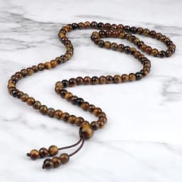 108 Wooden Beads Bracelet 6mm Natural Tiger Eye Stone Malachite Men Necklace Meditation Prayer Wrap Bangles Fashion Jewelry Gift