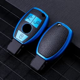 Leather TPU Car Key Fob Case Cover Protector for Mercedes Benz E C G M R S Class W204 W212 W176 GLC CLA GLA AMG Car Accessories
