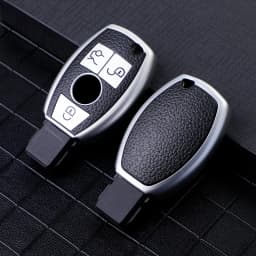 Leather TPU Car Key Fob Case Cover Protector for Mercedes Benz E C G M R S Class W204 W212 W176 GLC CLA GLA AMG Car Accessories