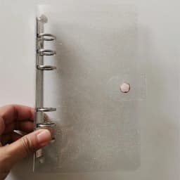 A5 A6 Glitter Transparent Notebook Loose Leaf Notebook Paper Planner Inner Page Ring Binder Stationery Gift Traveler Journal