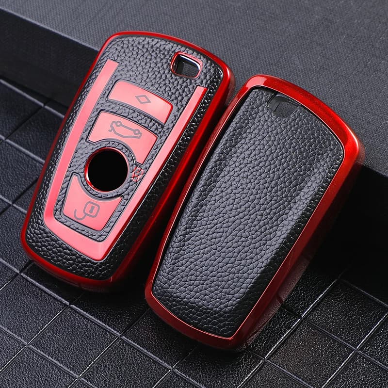 PU Leather Car Key Holder Case Cover for BMW F20 F30 G20 F31 F34 F10 G30 F11 X3 F25 X4 I3 M3 M4 1 3 5 Series Accessories