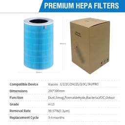 For Replacement Xiaomi Air Purifier Filter 2S for Xiaomi HEPA Filter 1/2/2C/2H/2S/3/3C/3H/Pro M8R-FLH