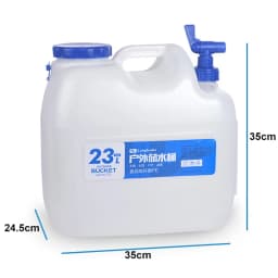 Desert&Fox Camping Bucket 10L/15L/18L/23L Water Container Bottle Car Buckets with Tap Outdoor Hiking Picnic Water Storage Tank