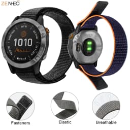 22mm 20mm Watch Band For Garmin Fenix 6 6S Pro/Fenix 5 5S Plus Woven Nylon Strap for Garmin Quatix 6 5/Instinct Wristband Correa