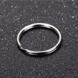 50pcs 12/15/20/25/28/30/32/38mm Silver Color Keyring Stainless Steel Hole Key Ring Key Chain Rhodium Plated Round Split Keychain