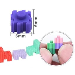 200pcs 6*6mm Micro Diamond Building Blocks 3D Pixel Blocks Puzzle DIY Puzzle Children's Toy Educational For Kids Gifts