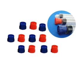 100pcs~25pcs Syringe Stop Tip Cap Luer Lock Syringe Screw Precision Tips Liquid Dispenser Needles Gauge Round Plug Cap