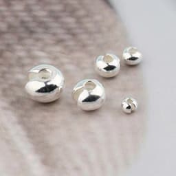 Real Pure Solid 925 Sterling Silver Wrap Bead Caps Half Round Moon Bead Caps Hoop Position Spacers Jewelry Making Findings