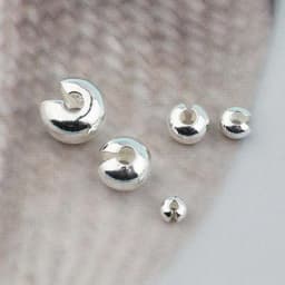 Real Pure Solid 925 Sterling Silver Wrap Bead Caps Half Round Moon Bead Caps Hoop Position Spacers Jewelry Making Findings