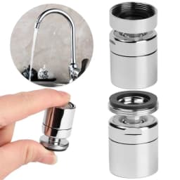 1Pc 360 Degree Swivel Brass Faucet Aerator Water Bubbler Saving Tap For Bathroom Kitchen Bidet Faucet Filter Mesh Accessories