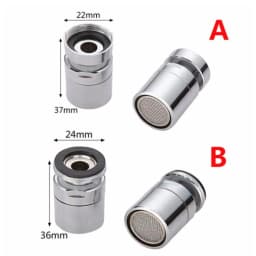 1Pc 360 Degree Swivel Brass Faucet Aerator Water Bubbler Saving Tap For Bathroom Kitchen Bidet Faucet Filter Mesh Accessories