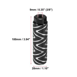 X Autohaux 1 Pair Axle Rear Foot Pegs Footpegs Universal Aluminum Alloy Foot Rests for BMX MTB Bike Bicycle Pedals 3/8"