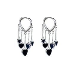 925 Sterling Silver Earrings Charm Women Trendy Jewelry Vintage Simple Retro Party Accessories Gifts Heart Gold Earring