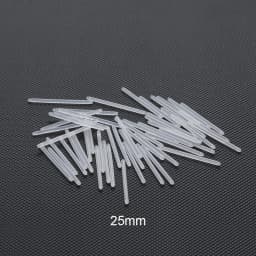50Pcs/lot 14G Bioplast Straight Bar Parts 6mm-38mm Post Curved Barbell Nipple Tongue Eyebrow Piercings Replacement Accessories