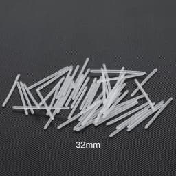 50Pcs/lot 14G Bioplast Straight Bar Parts 6mm-38mm Post Curved Barbell Nipple Tongue Eyebrow Piercings Replacement Accessories