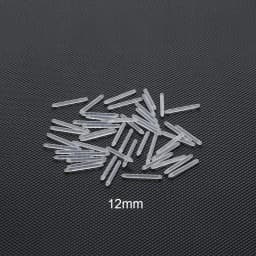 50Pcs/lot 14G Bioplast Straight Bar Parts 6mm-38mm Post Curved Barbell Nipple Tongue Eyebrow Piercings Replacement Accessories